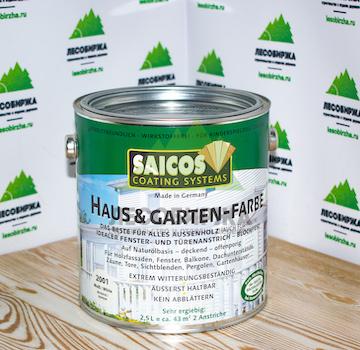 Краска для дерева для наружных и внутренних работ SAICOS Haus & Garten-Farbe