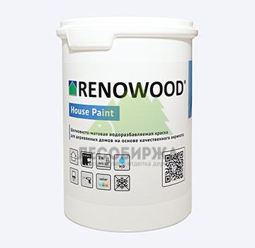Акриловая шелковисто-матовая укрывная краска на водной основе Renowood House Paint