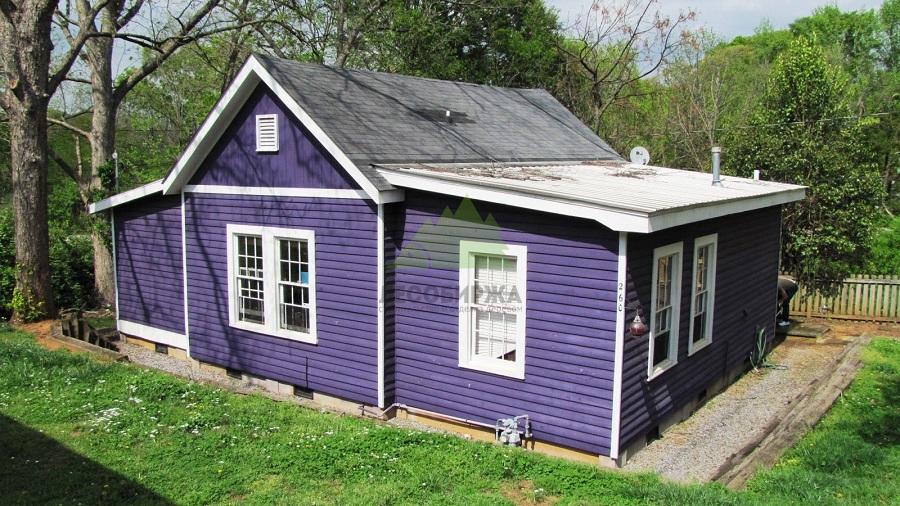 Фиолетовый домик