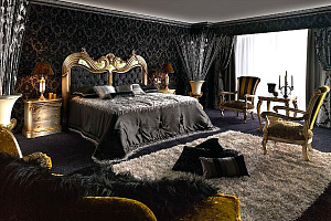 Дизайн спальни в готическом стиле
