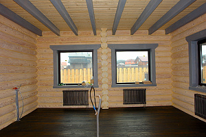 Установка наличников на окна деревянного дома