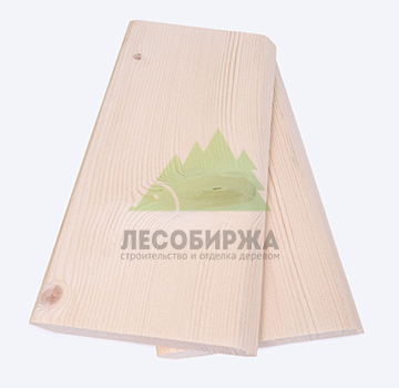 Планкен из ангарской сосны скошенный сорт ВС 140x20x4000
