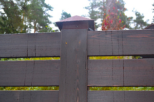 монтаж забора 1