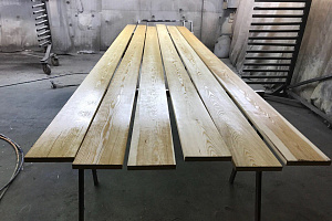 Обработка лаком обратной стороны