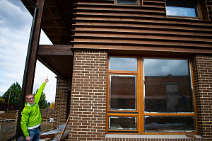 монтаж фасада от лесобиржа