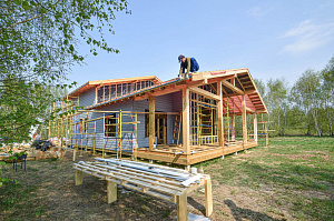 Дом обшитый сайдингом