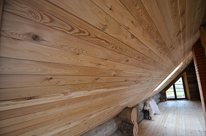 вагонка из лиственницы на дачу