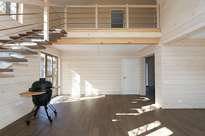 Комплексная отделка дома имитацией бруса 