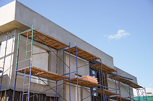 Фасад и баня в стиле 