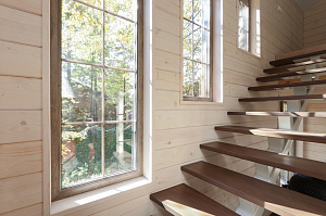 Комплексная отделка дома имитацией бруса 