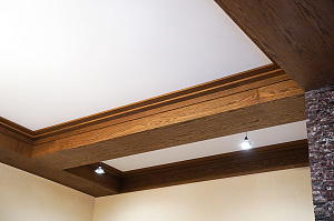 Фальшбалки из МДФ шпон дуба: Мастерство и Стиль для загородного дома в Михайловской горке