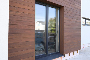 Фасад и баня в стиле 