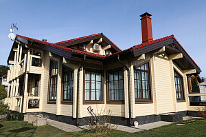 фасад деревянного дома