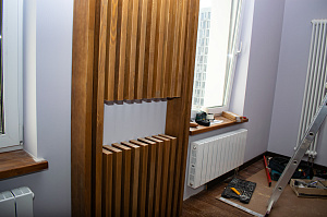 деревянные рейки крепить