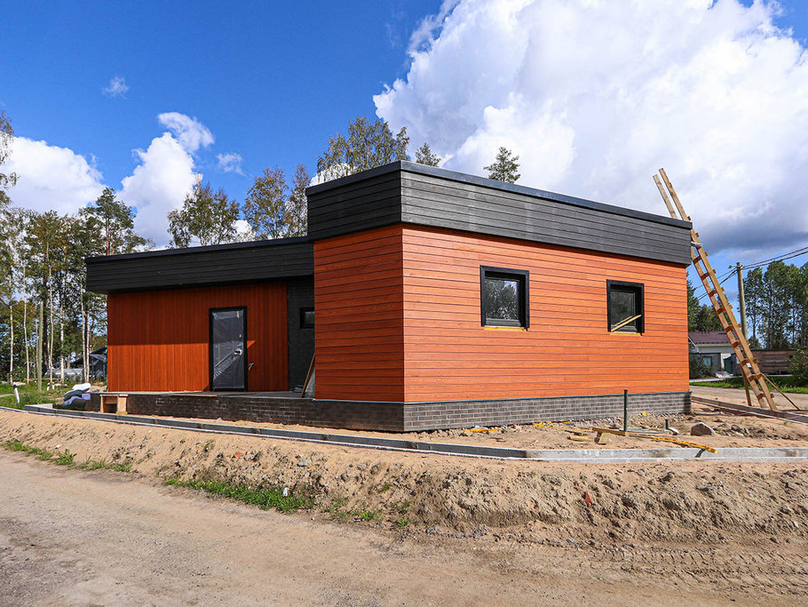 Стильная и современная отделка бани по дизайнерскому проекту