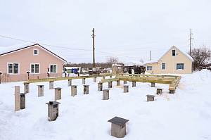 Современный каркасный дом с эксплуатируемой кровлей у Озера Врево