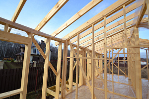 каркас деревянного дома