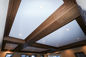 Фальшбалки из МДФ шпон дуба: Мастерство и Стиль для загородного дома в Михайловской горке