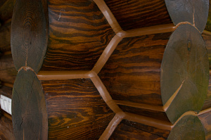 теплый шов снаружи бани