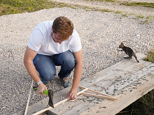 Надежный свайный фундамент с обвязкой для будущего дома в Тай-Лэнд