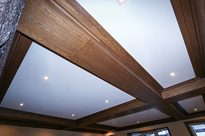 Фальшбалки из МДФ шпон дуба: Мастерство и Стиль для загородного дома в Михайловской горке