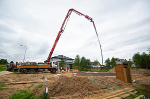 заливка фундамента