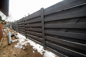 состаренный забор 1