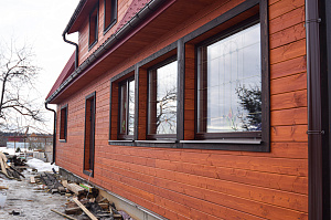 монтаж планкена на фасад