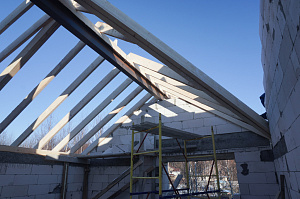 двухэтажный дом из газоблока фото