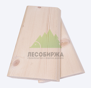 Планкен из ангарской сосны скошенный сорт АВ 140x20x4000