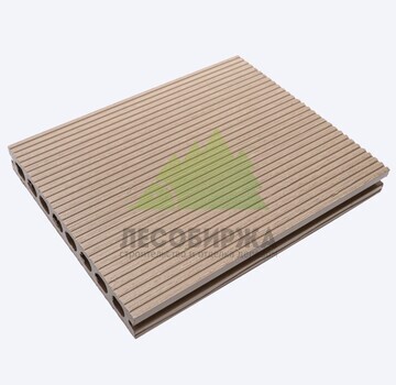 Террасная доска МПК Forte пустотелая вельвет (брашированный) 160х22х1000, С