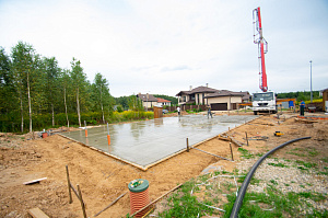 фундамент плита для дома два этажа