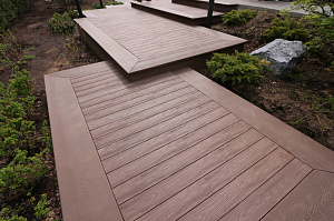 Терраса из ДПК NATUR СM Scandinavia на "Дубровке"