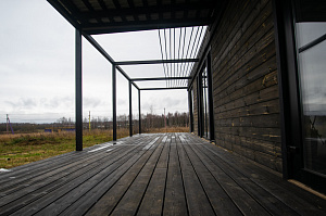 терраса из лиственницы