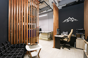 Проект зонирования мастерской в Ропшинский квартал 3: функциональные реечные системы из хвои от Лесобиржа-Спб