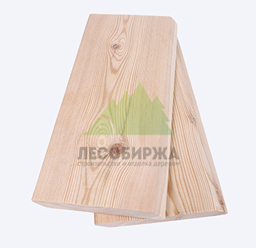 Планкен из лиственницы скошенный сорт АВ(В) 95х20х6000
