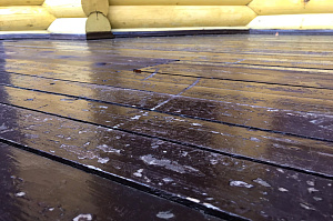 терраса с отслоением краски