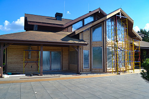 дом шлифованный и крашеный