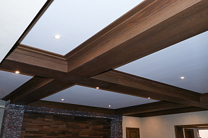 Фальшбалки из МДФ шпон дуба: Мастерство и Стиль для загородного дома в Михайловской горке