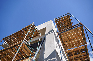 Фасад и баня в стиле 