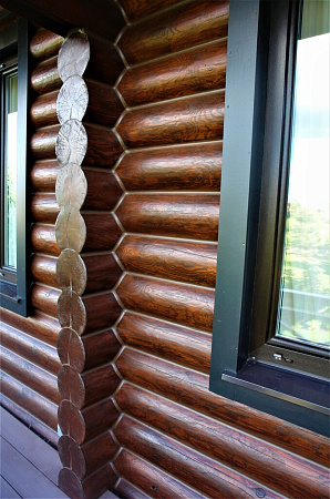 фасад дома под маслом