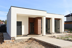 Фасад и баня в стиле 