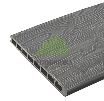 Ступень пустотелая ДПК TalverWood 3D 310х25х4000, серая