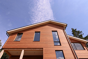 Петергоффские аллеи требуют статуса: как термолиственница преобразила каркасный дом в элитном посёлке