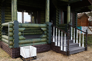 Баня мечты в Бобровом: комплексная отделка и покраска сруба