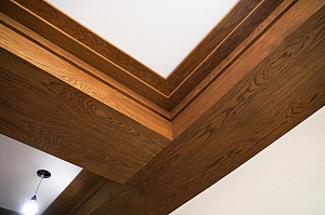 Фальшбалки из МДФ шпон дуба: Мастерство и Стиль для загородного дома в Михайловской горке