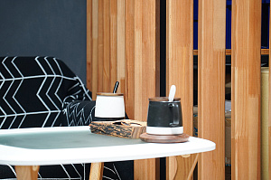 Проект зонирования мастерской в Ропшинский квартал 3: функциональные реечные системы из хвои от Лесобиржа-Спб