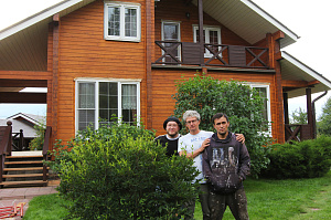 шлифовка и покраска деревянного дома