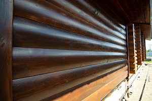 монтаж из блок хауса