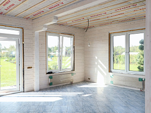 Внутренняя гармония: безупречная покраска брусового дома лазурью Renner в ДНП Деревенька от Лесобиржа-Спб